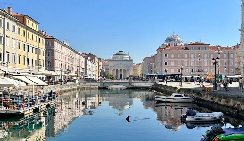 Grand Canal in Trieste, Italy