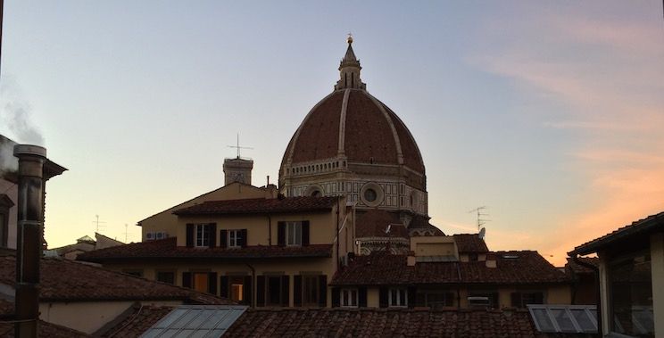 Florence's Duomo during sunset.