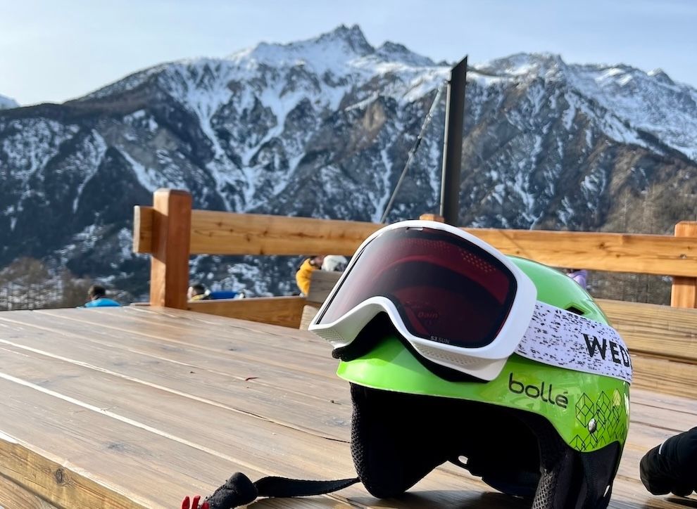 The snowy mountains of Bardonecchia ski resort