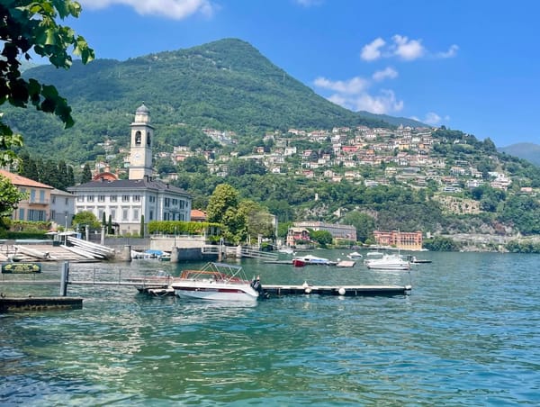 The town of Cernobbio along Lake Como